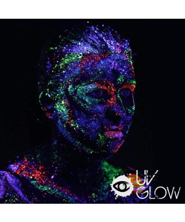 8 x 50ml UV Body Paint - Neon Fluorescent Makeup for Body Painting - Luminous Colors for Black Light Parties - Buy Online on GoSupps.com