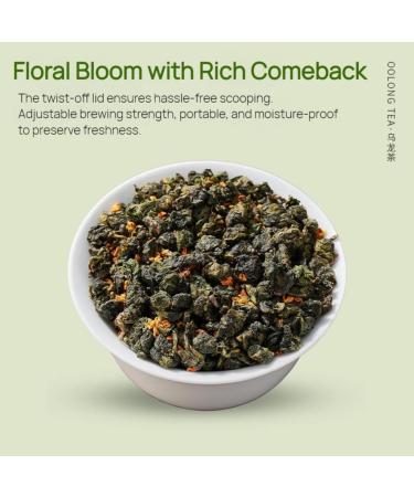 HQZM Osmanthus Oolong 125g 441oz Premium Floral Tea Rich and Sweet Loose Leaf Tea for Festive Gifts - Buy Online on GoSupps.com