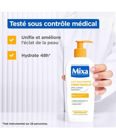 Mixa Milk Niacinamide Correction Radiance 250ML - Buy Online on GoSupps.com