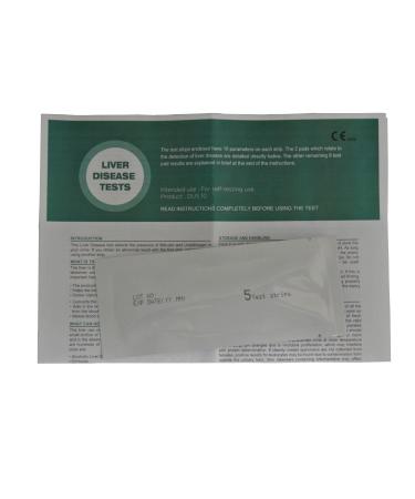 5 x Home Liver Function Test Kit - Urine Testing Strips - One Step