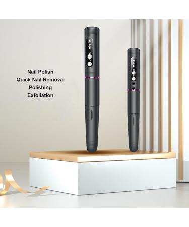 Adjustable 3 Speed Electric Nail Drill Grinder with USB Interface ABS Materials Portable Nail File Kit Grey Forward and Reverse Switching Convenient Charging - Buy Online on GoSupps.com