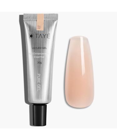TAYE Poly Extension Gel for Nail Natural Nude Poly Nail Gel Quick Building Nail Strengthener and Nail Art Design Nail Extension Gel Salon for Beginner DIY at Home