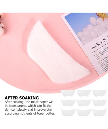Sewroro Masques en Tissu Cou Hydratants 100 Pi ces Fines en Soie Blanche Papier Non Tiss Soins Peau Types Vari s Visage Spa - Buy Online on GoSupps.com