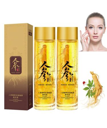 2bottle Ginseng Extract Liquid Ginseng Serum Water Ginseng Gold Peptide Anti Wrinkle Serum Ginseng Oil Skin Tightening Products Facial Products Hydrating Essence Anti Wrinkle Tightening Serum