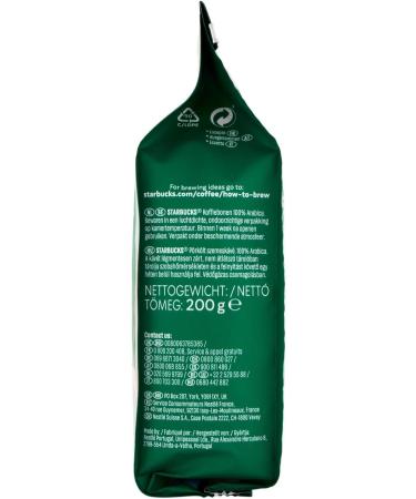 Starbucks Pike Place Coffee Medium Roast Roasted Coffee Mild Chocolatey Hint Whole Bean 200g - Buy Online on GoSupps.com