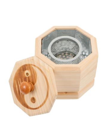 Gleavi 1 piece of cardboard Moxibusion-Box Moxibution holder for Moxbrenner Wermention Health Wellness Moxa cone holder MOXIBUSION can massage MOXIBUSTIONSIS SUITE AI-BOX Tool holder Eiche