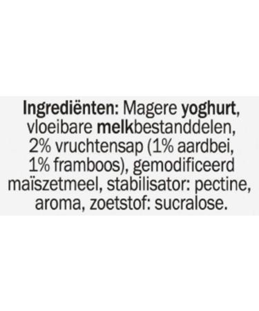 Optimel Drinking Yoghurt Strawberry Raspberry 5 x 6 x 200 ml - Buy Online on GoSupps.com