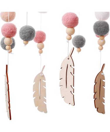 Firlar Baby Crib Nursery Mobile Wooden Wind Chime Nursery Decoration Baby Bedroom Hanging Bed Bell Toys (Blue) - Buy Online on GoSupps.com
