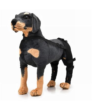 Pet Dog Hind Leg Brace Support Belt Pet Dog Double Hind Leg Brace Support Belt for Heals Prevents Injuries Sprains Protects Wounds. B Medium