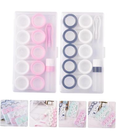 Solustrie Portable Travel Storage Box for Colored Contact Lenses - Small Contact Lens Case with Tweezers | Eye Contact Lens Container - Ideal for International Shipping - Buy Online on GoSupps.com