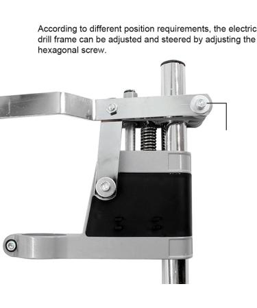 Electric Drill Stand Grinder Bracket Clamp - Multifunctional Woodworking Tool with Adjustable Hexagonal Screw Durable Aluminum Alloy for Grinding Drilling - Buy Online on GoSupps.com