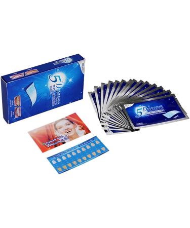 5D Teeth Whitening Strips | 28 Strips | Effective & Sensitive | Reduce Sensitivity | Teeth Whitener - Buy Online on GoSupps.com