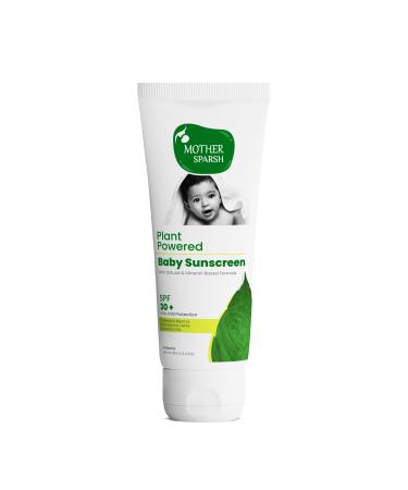 Natural Baby Sunscreen Lotion with Organic Ingredients SPF 30+ Plant derived 95% Bio Based Ingredients - UVA/UVB Protection 100ml