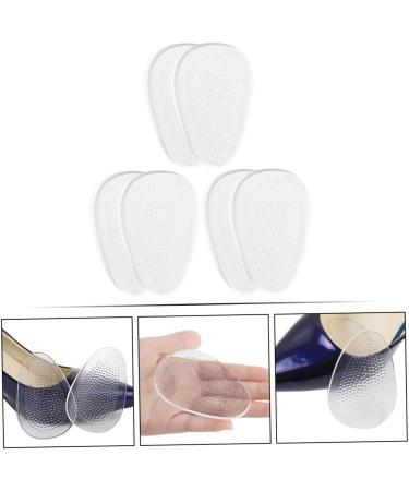 NOLITOY 3 Pairs Shock-Absorbing Anti-Slip Mat Silicone Heel Protectors Invisible Gel Pads for Women's High Heels Soft Breathable Cushion Inserts - Buy Online on GoSupps.com