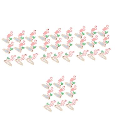 COHEALI 40 Pcs Flamingo Patch Hats Flamingo Embroidered Sew on Patch Flamingo Clothes Patches Bags Backpack