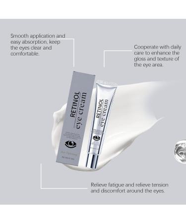 ZHJZGS Retinol Eye Cream 20 g moisturizing eye care for adults soothes dryness firms firms and smoothes the skin of the eyes reduces fine lines 2 pieces - Buy Online on GoSupps.com