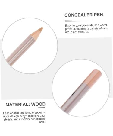 WOONEKY 4pcs Concealer Pen Dark Circle Concealer Makeup Concealer for Face Highlighter Stick Wooden 1 g (Pack of 1) Ivory - Buy Online on GoSupps.com