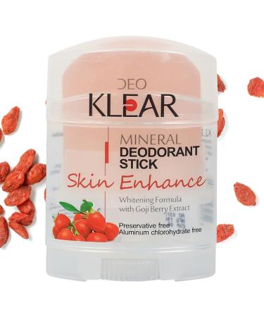  ALIBOOSTER DeOKLEAR Natural Solid Deodorant 70 g - Mineral Stick Enriched with Goji Berry - Aluminium and Paraben Free - Buy Online on GoSupps.com