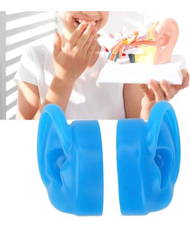 Soft Silicone Ear Model Pair for Demonstration & Teaching - Flexible Ear Piercing Tool- 18x23cm - Buy Online on GoSupps.com