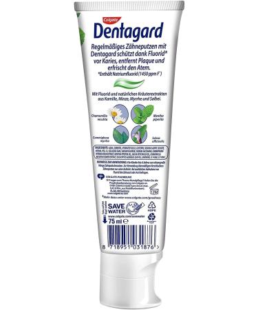 Dentagard Toothpaste Original 75ml - Plaque Removal Gum Strengthening & Caries Protection with Herbal Extracts - Buy Online on GoSupps.com