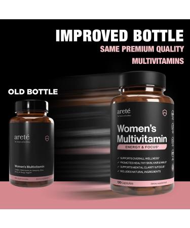 Women's 30+ Natural Multivitamin Supplement - 120 Capsules for Immune Support & Energy Boost | Antioxidant & Female Health Blend with Potent Vitamins, Minerals, Herbs - Non-GMO - Buy Online on GoSupps.com