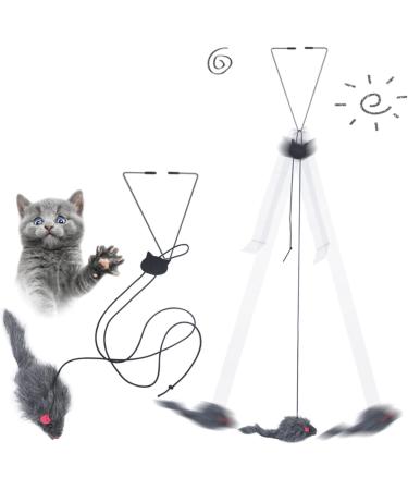 MagiDeal Interactive Plush Mouse Toy for Kittens - Funny Hanging Door Catcher - Buy Online on GoSupps.com