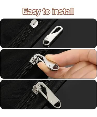 KSIUW Zipper Slider - 20 Metal Pull Tabs for Suitcases & Coats | Durable Replacement Zipper Pulls - Buy Online on GoSupps.com