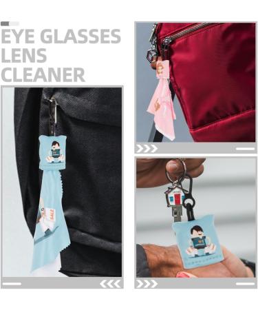 Healvian 6pcs Glasses Cleaning Cloth Keychain | Portable Screen Lens Cleaner Wipes for Eyeglasses Camera Lenses & Cell Phones Perfect Travel Accessory - Buy Online on GoSupps.com