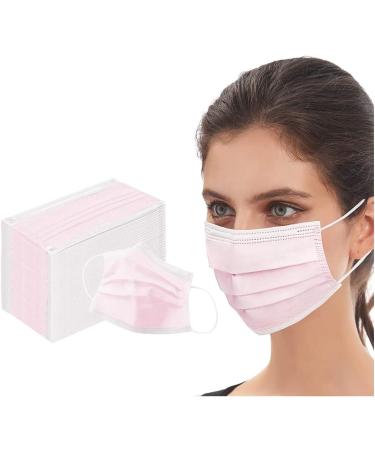 Icoolio Medical Disposable Mouth Protection Masks - 50 Pink Facial Masks for Enhanced Safety - Buy Online on GoSupps.com