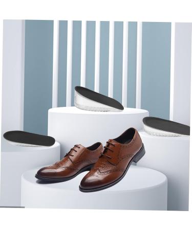 FOMIYES Height Increasing Insoles - Shock-Absorbing Heel Lift Pads for Extra Height | 3 Pairs Black 12x6.5CM - Buy Online on GoSupps.com