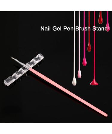 Buy Nail Art Brush Holder | Acrylic Nail Gel Polish Brush Stand for DIY Manicure | Nail Art Painting Pen Rack - International Shipping Available - Buy Online on GoSupps.com