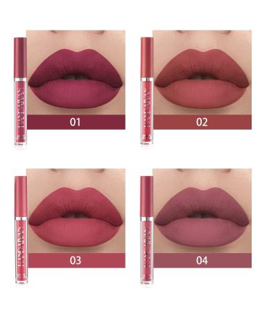 PICKX Long Lasting Matte Liquid Lipstick Set - Waterproof & Sweatproof Velvet Lipstick Gift Box (12 Colors) - Buy Online on GoSupps.com