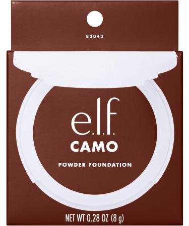 e.l.f. Camo Powder Foundation - Rich 660 N (8g) | Primer-Infused Lightweight Formula | Buildable, Long-Lasting Medium-to-Full Coverage - Buy Online on GoSupps.com