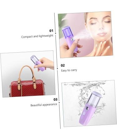 Beavorty 2 pcs Hydrating instrument facial steamer small steamer face steamer for facial Face Sprayer spa 10X3.5X3.5cmx2pcs Purplex2pcs - Buy Online on GoSupps.com