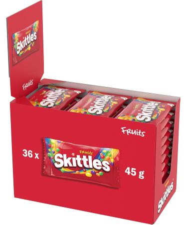 SKITTLES Chewies - Fruit Flavour Candy - Large 36 x 45g Sachets - 1.65kg