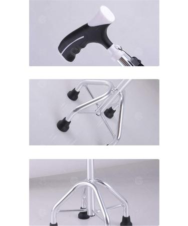 Aluminum Alloy Old Man Crutches LED Lamp Four Feet Multi-Purpose Elderly Crutches Ergonomic Cane Non-Slip Forearm Crutches Metal Cane Adjustable Walker Everything is fine - Buy Online on GoSupps.com