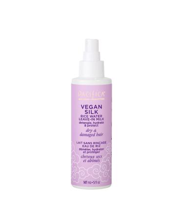 Pacifica Beauty  Vegan Silk Rice Water Leave In Spray  Styling Treatment  For Dry  Colored or Damaged Hair  Smoothing  Moisturizing  Vitamin B + E  Coconut Oil  Biotin  Silicone + Sulfate Free  Vegan