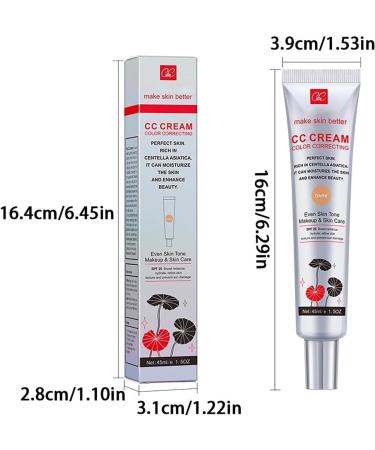 WJREGG Luminae CC Cream Korean Color Changing CC Cream Multi-Purpose Makeup Base Long-Lasting Moisturizing Concealer for Face Centella Asiatica Color Correcting CC Cream - Buy Online on GoSupps.com