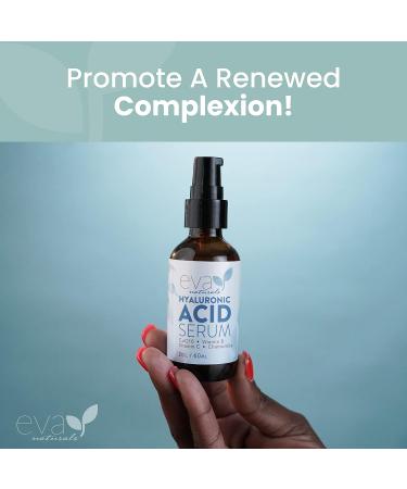 Pure Hyaluronic Acid Serum for Face - Anti-Aging Facial Serum for Wrinkles and Fine Lines - Hydrating Serum for Dry Skin - 2 Oz - Buy Online on GoSupps.com