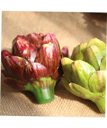 ORFOFE decorate props fake vegetables artificial flower Rose wedding fake artichoke ornament artificial wedding decors Model fake vegetable model artichoke artificial flower - Buy Online on GoSupps.com