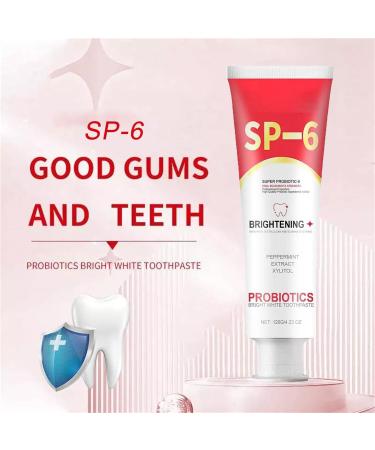 SP-6 Probiotics Ultra White Toothpaste - Brighten Your Smile & Freshen Breath | International Shipping - Buy Online on GoSupps.com