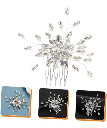 FRCOLOR Set of 4 Comb Wedding Tiara Rhinestone Headband Hair Combs Wedding Headband Prom Headband Hair Accessories Plastic Accessories European and American Bride - Buy Online on GoSupps.com