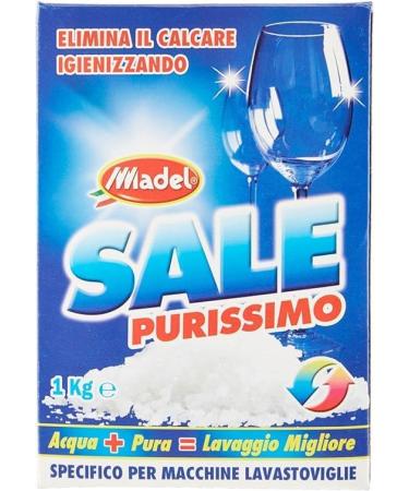 Pacchi Convenienza Pure Salt Granular Salt Eliminates Limescale by Sanitizing Specific for Dishwasher Machines 1 kg Powder Fragrance Free (Pack of 6) - Buy Online on GoSupps.com