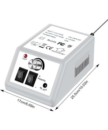 Shakven Manicure Pedicure Tools | Portable Electric File Nail Drill Machine Powerful Nail Tools with 6 Metal Drill Bits Electric Nail Drills White#c - Buy Online on GoSupps.com