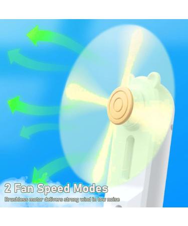 Yellow Mini Face 2 Speed Modes USB Nano Mist Diffuser Nano Nano Mist Diffuser Facial Sprayer Mini Face Handheld Fan Facial for Home Travel Office - Buy Online on GoSupps.com