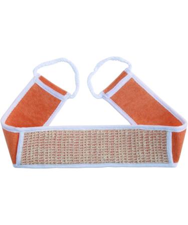 2x Exfoliating Back Scrubber for Shower - Double-Sided Cotton & Linen Body Bath Sponge | International Shipping - Buy Online on GoSupps.com
