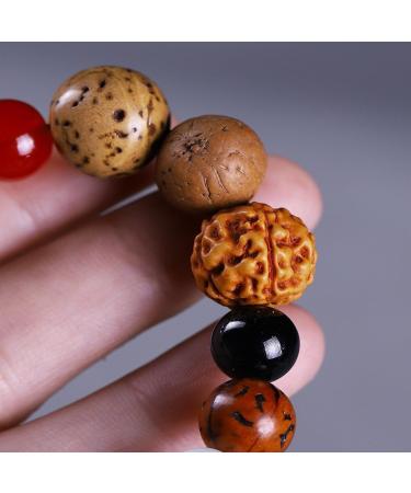 Handmade Natural Wood Element Bracelet for Anxiety Relief Chakra Healing & Meditation | International Shipping Available - Buy Online on GoSupps.com