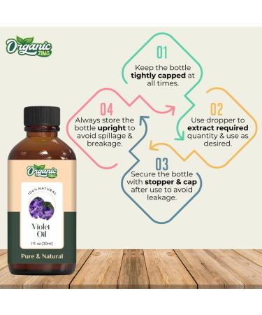 Violet Oil | Pure Natural Essential Oil for Aroma Diffusers Haircare & Massage - 30ml - Buy Online on GoSupps.com