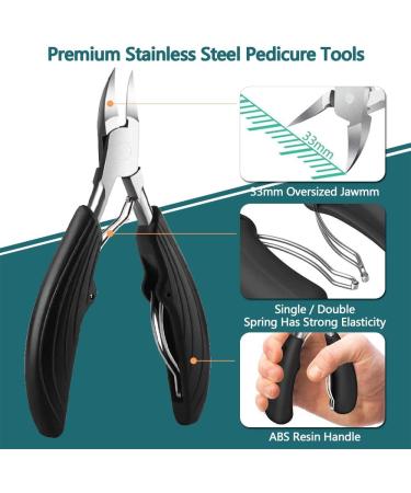 Premium Stainless Steel Nail Tongs for Ingrown Toenails - Durable Ergonomic Nail Scissors for Strong Toenails - International Shipping Available - Buy Online on GoSupps.com