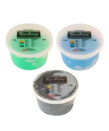 Cando TheraPutty 1 lb - Strong Resistance - Blue Therapeutic Modeling Clay - Buy Online on GoSupps.com